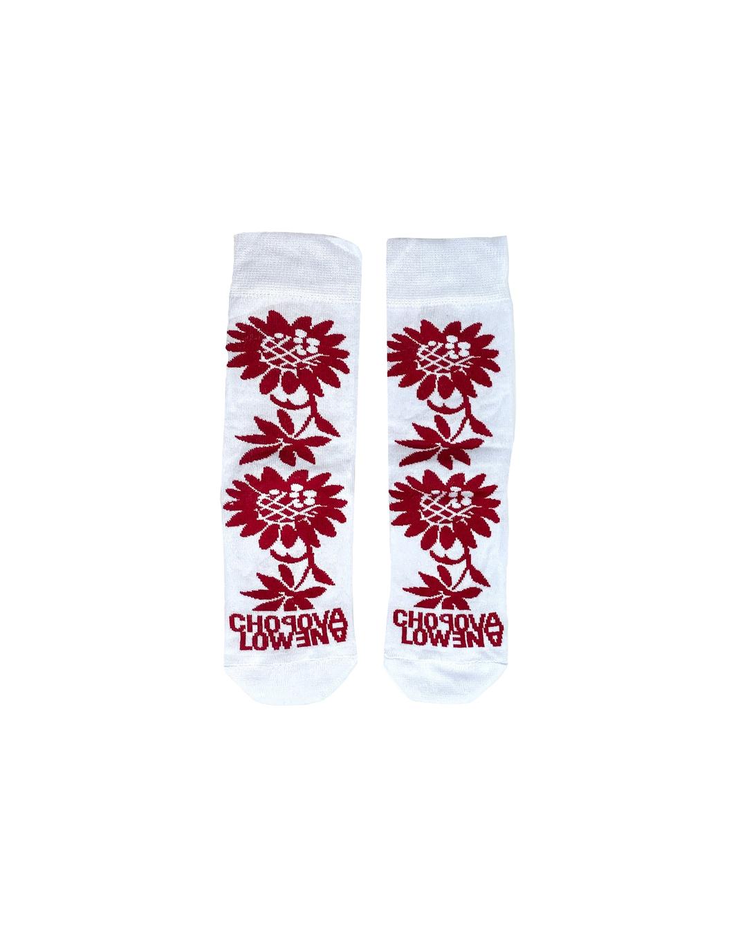Red Sunflower Short Socks