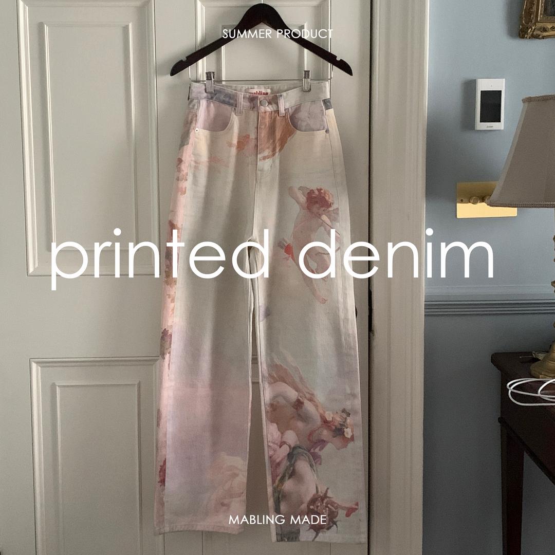 printed denim