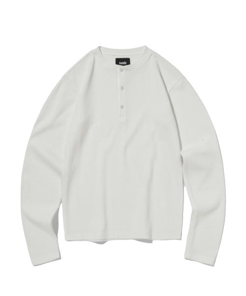 THERMAL HENLEY NECK [IVORY]