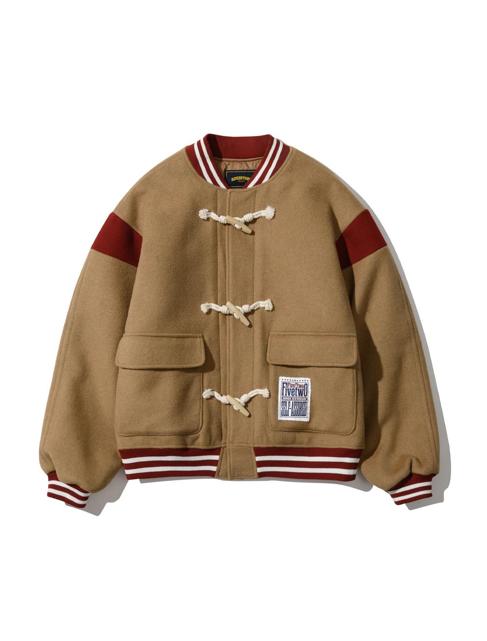 [뉴진스 해린 착용] COLOR BLOCK WOOL BASEBALL JACKET