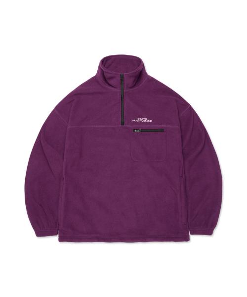 25 FLEECE HALF ZIP VIOLET