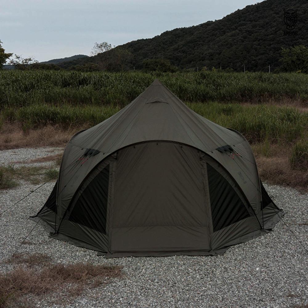 ARBOR 아버 캠핑 텐트 크라운 쉘터 더 카키