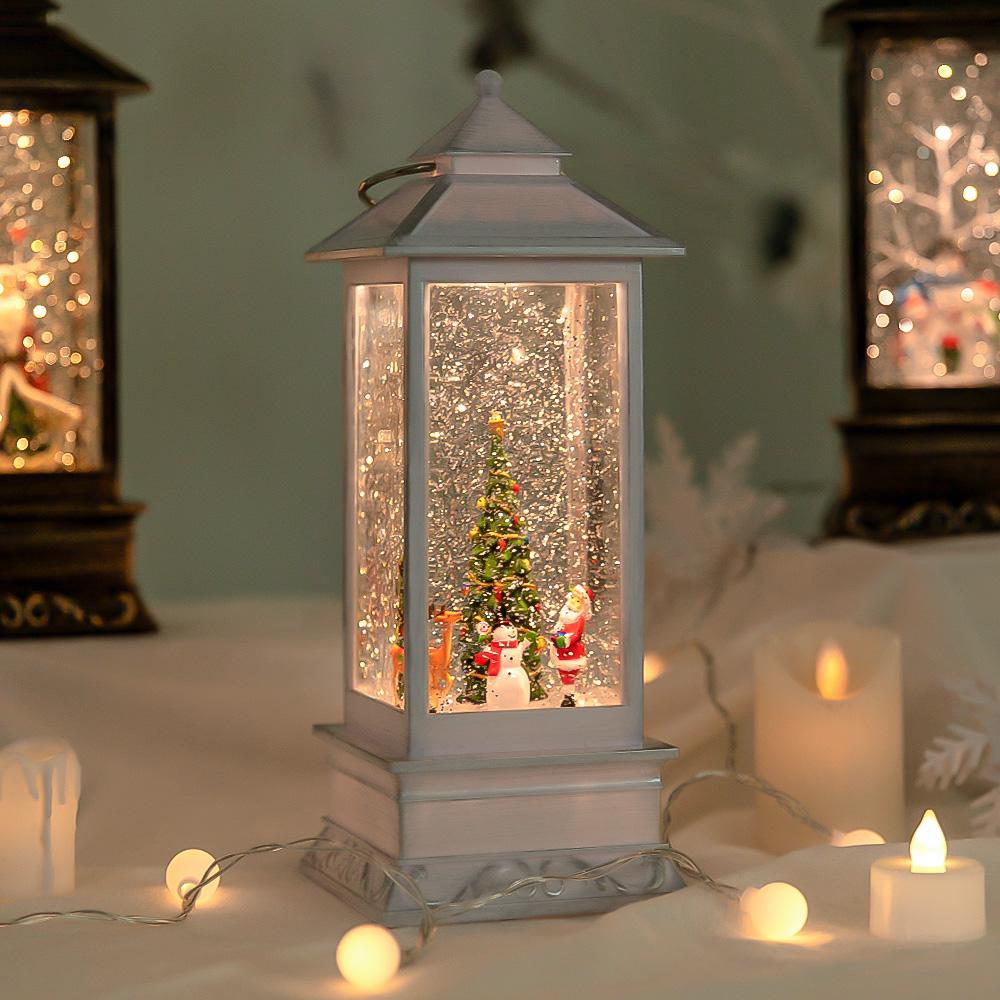 생일선물추천 화이트산타 회전 오르골