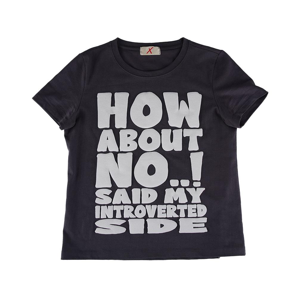 HOW ABOUT NO T-SHIRT (CHARCOAL)