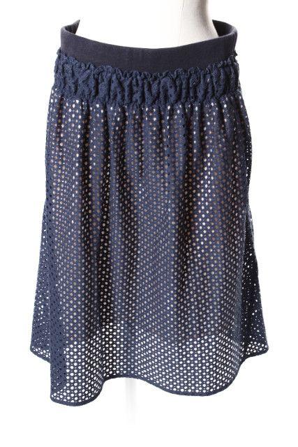 シーバイクロエ SEE BY CHLOE カットワーク スカート フレア /fy0515 ■PN