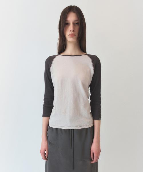 Alba Raglan T-shirt / Ash ivory