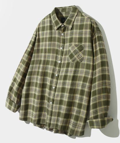 ESSENTIAL TARTAN CHECK SHIRT_OLIVE