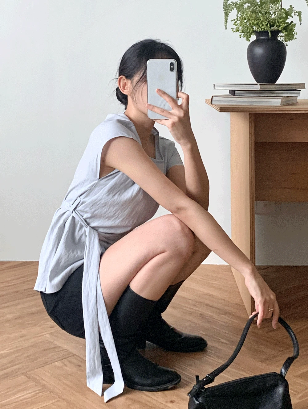 San ribbon blouse