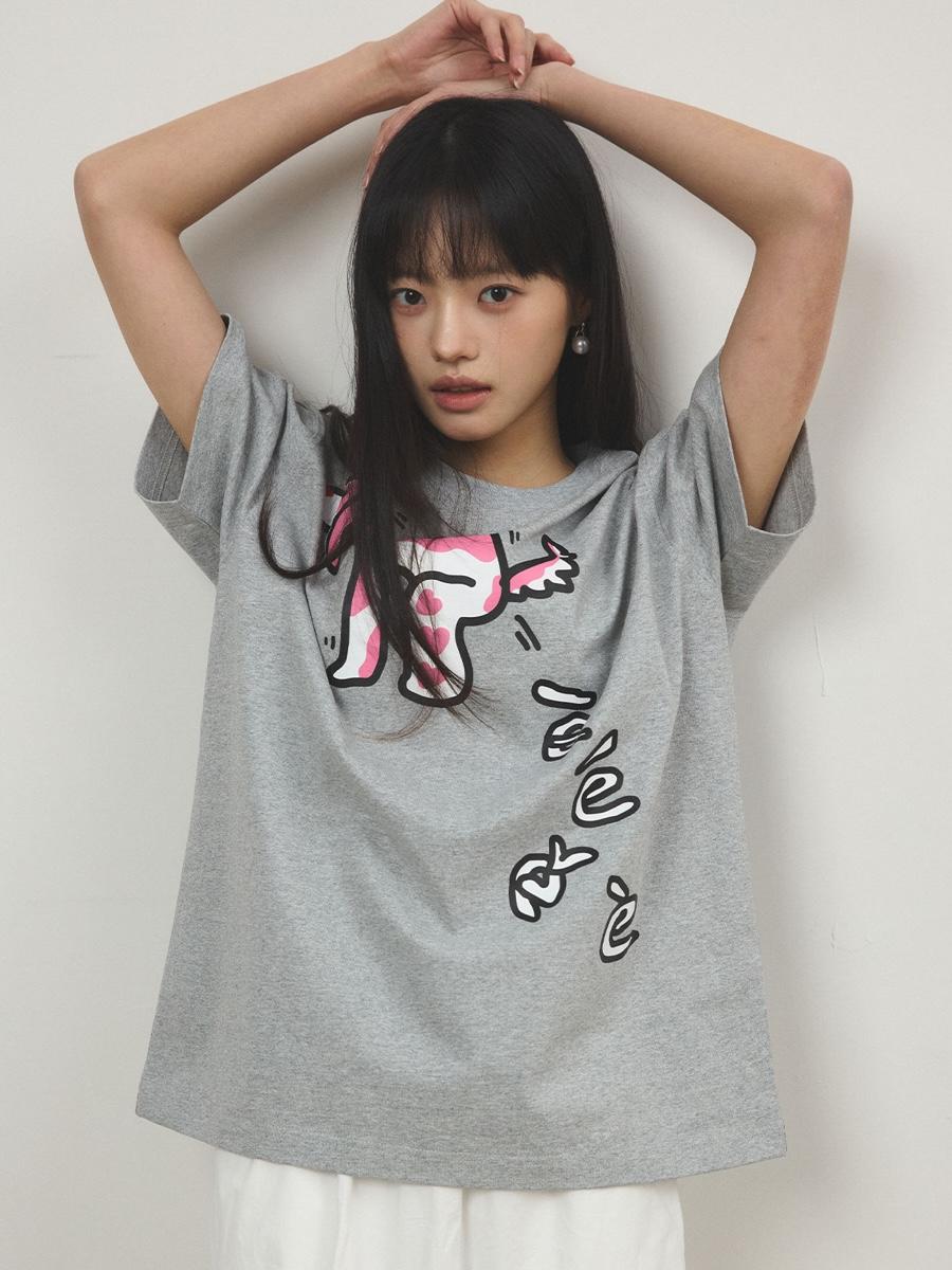 EEEE Artmonster Dog Poop Pom Print Short Sleeve (3color)