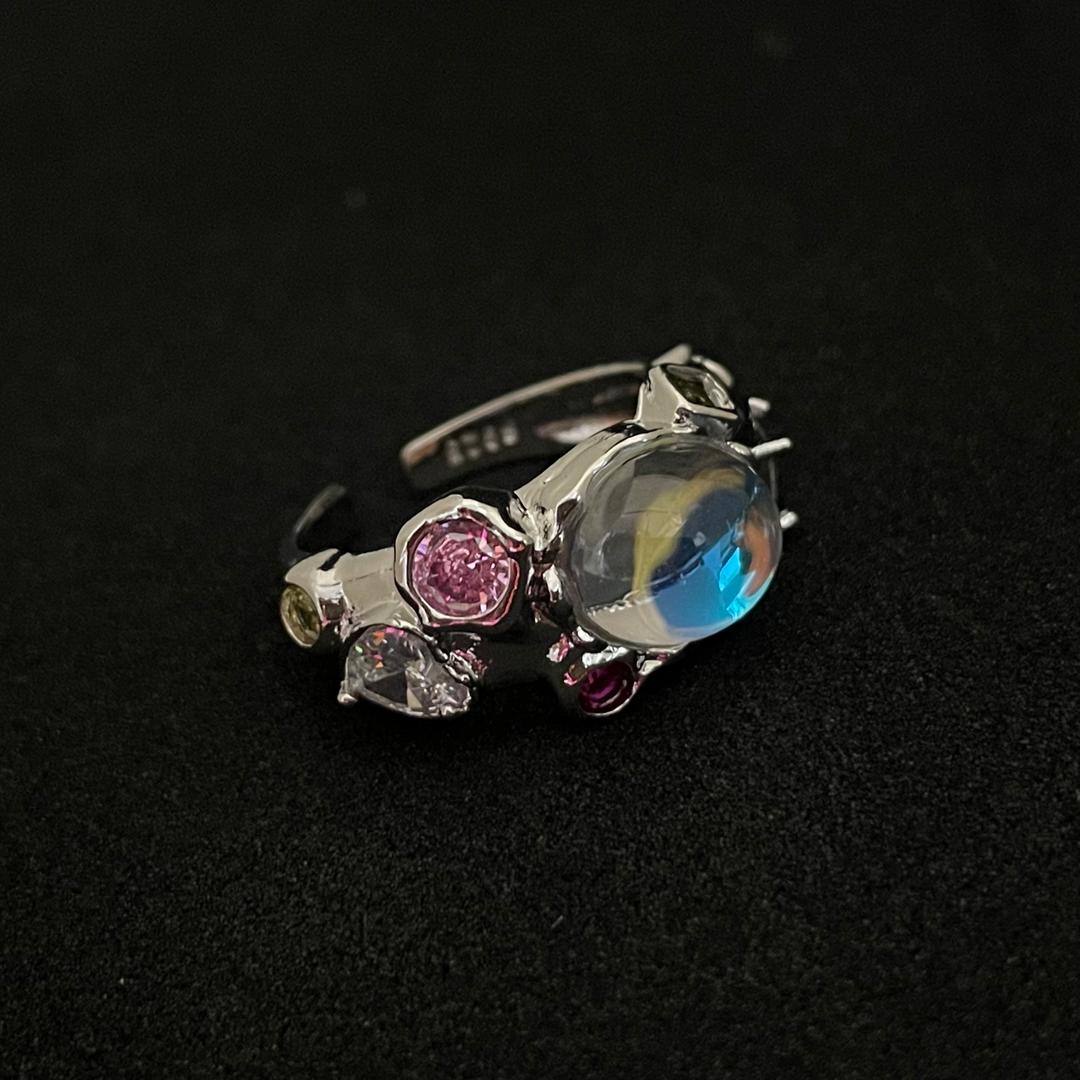 #0063 [보아 착용] asymmetrical opal ring