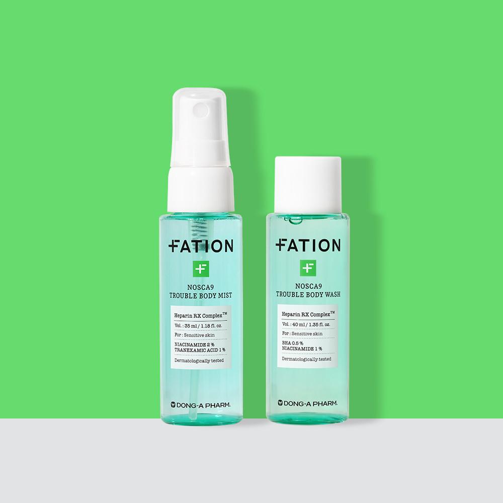 [라운지전용] 파티온 노스카나인 트러블 바디 2종 체험팩 (바디미스트35ml+바디워시 40ml)