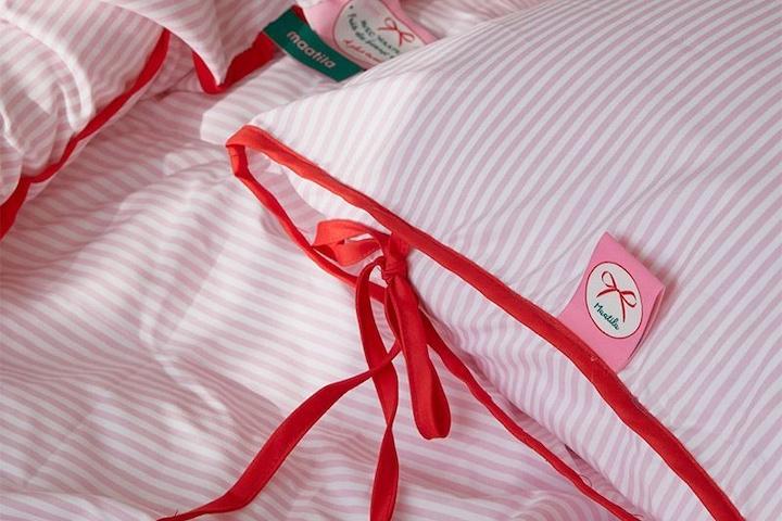 [5%쿠폰]퐁신퐁신 리본케이크 먼지없는 차렵이불세트 3color