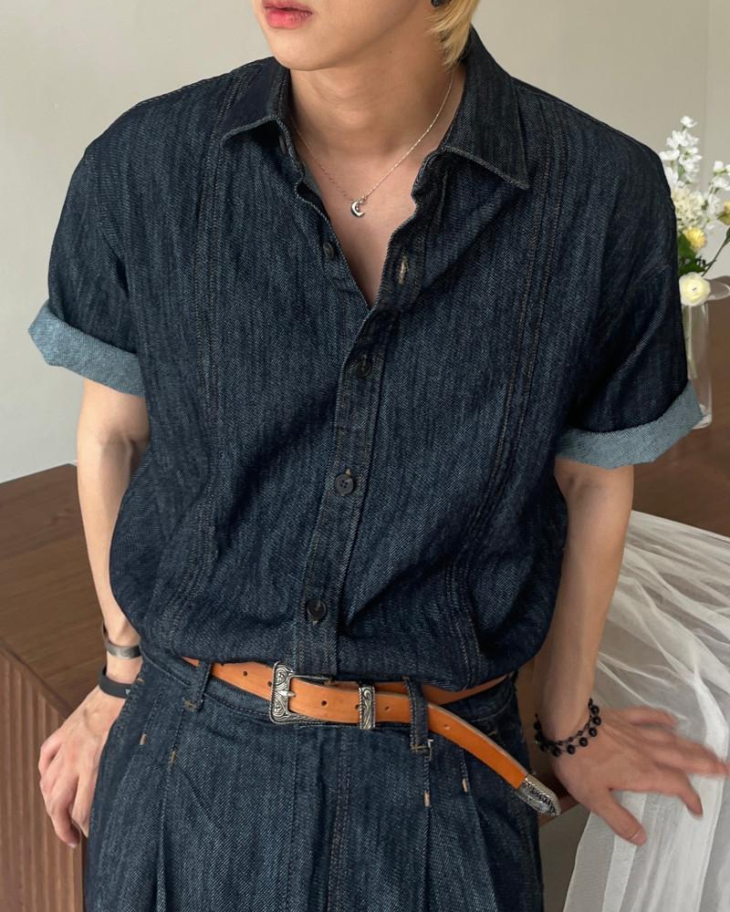 (프리미엄)인디고블랙 데님 (Set) 2color