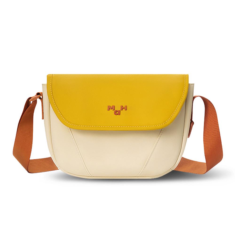 마흐 영셔틀 크로스백 슬링백 옐로우크림