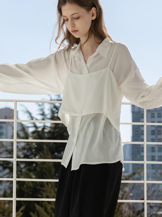 DRAPE BUSTIER BLOUSE SET NNBL0001