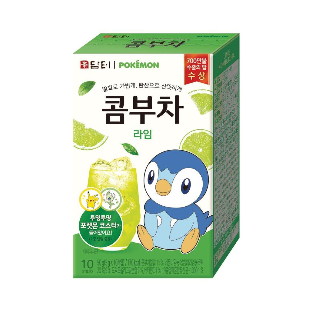 담터 포켓몬 콤부차 라임 10T