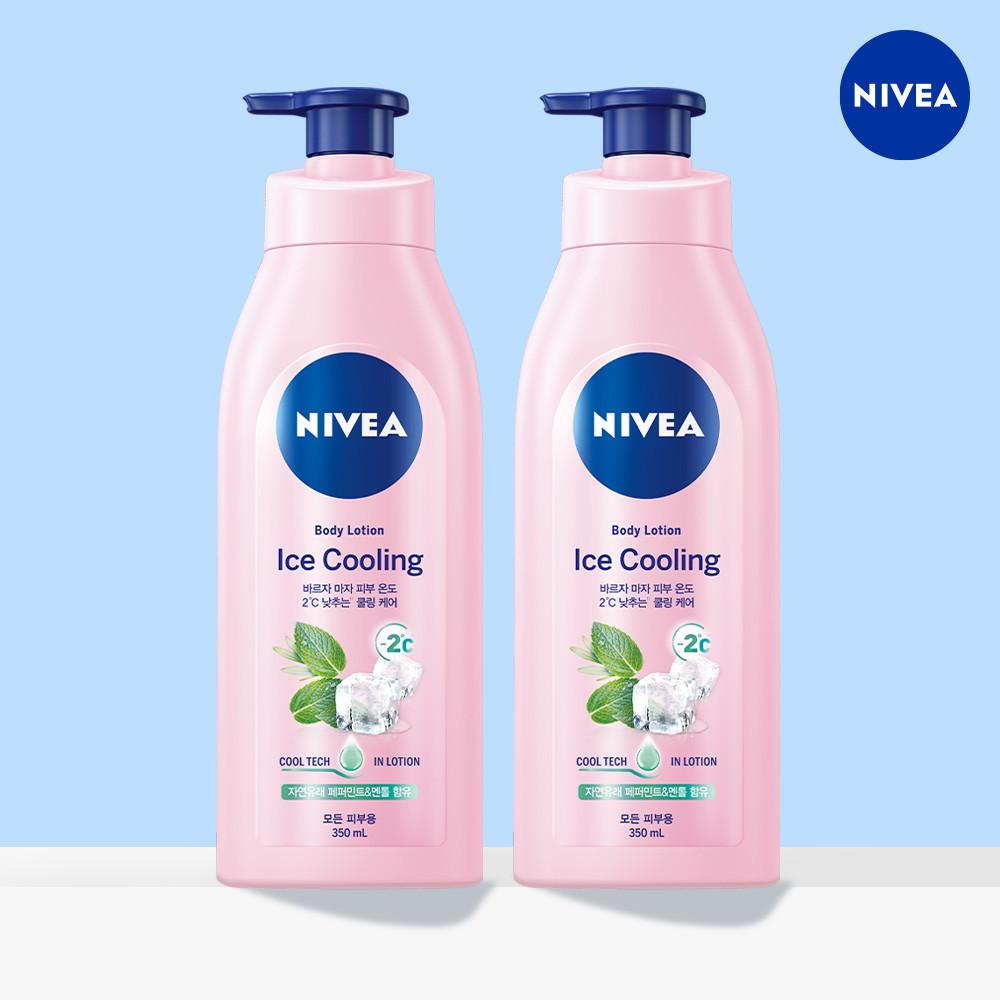 니베아 아이스 쿨링 바디로션 350ml 1개+1개