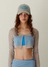 Solid Mesh Cardigan_Grey