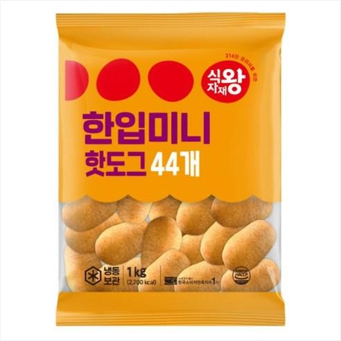 식자재왕 한입미니 핫도그 1kg, 1kg, 1개 - 핫도그 | 쿠팡