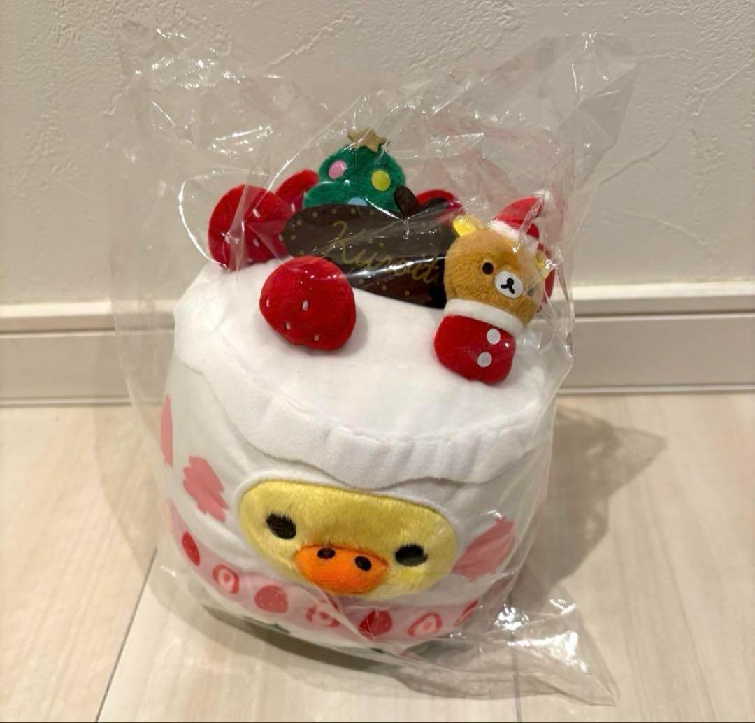 匿名配送　キイロイトリ　クリスマス　ぬいぐるみ　タグ付き　未開封　ケーキ　新品