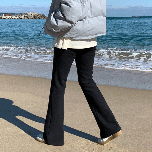 [4만장돌파/밍크기모][자체제작] 윈터 밍크 라이프 쫀득 슬림 부츠컷 팬츠[숏(-5cm)/기본/롱(+5cm)]