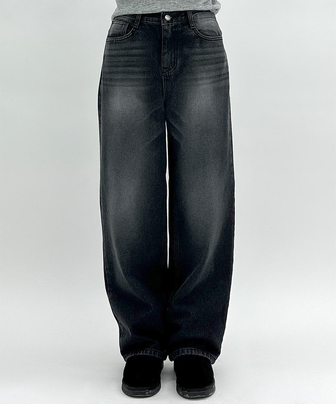 디스 워싱 데님 팬츠