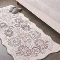 멜로우 아이보리 워셔블 자카드 소파매트 3인 65x170