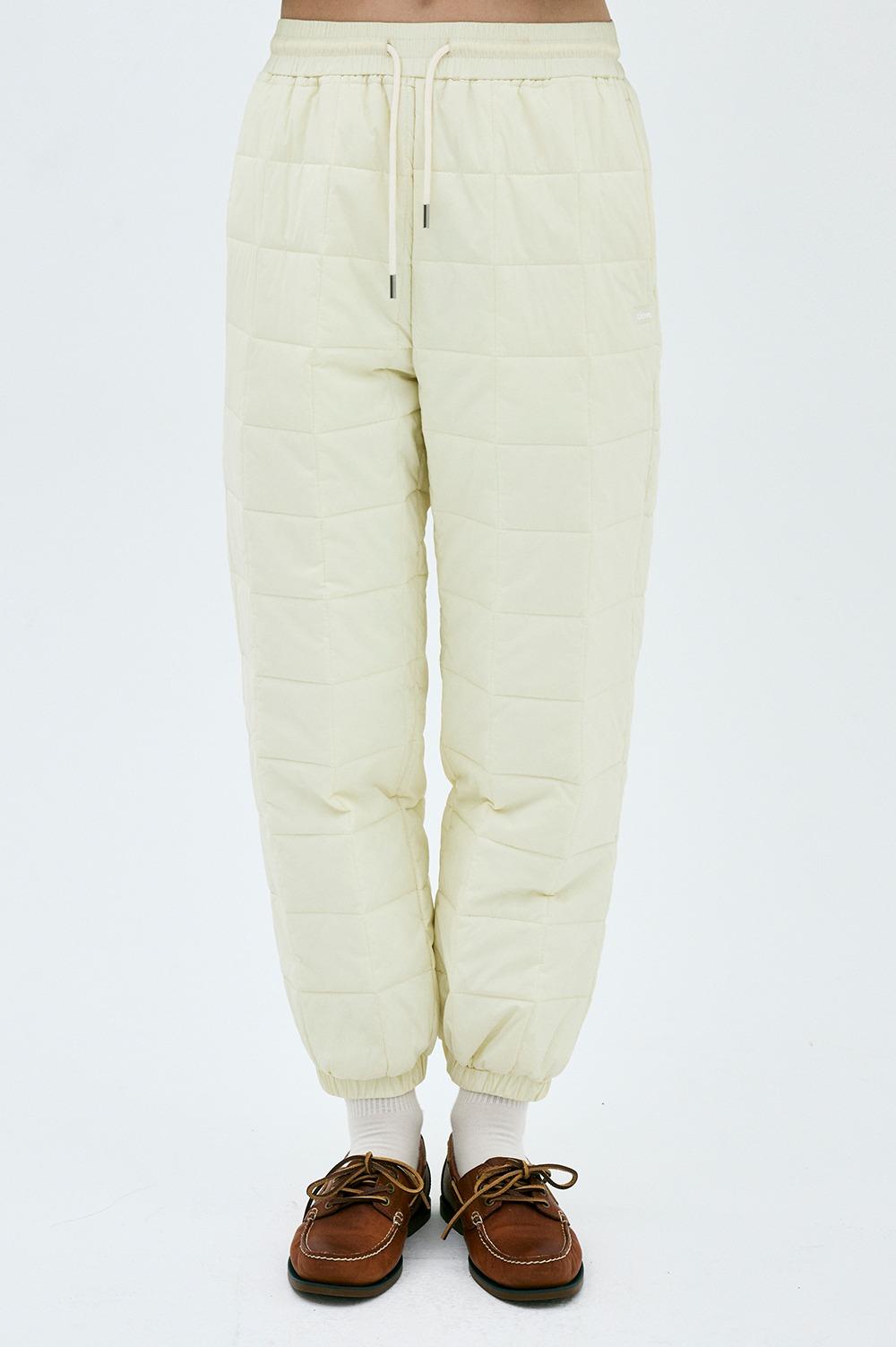 [24FW clove] Quilted Pants (Ivory)