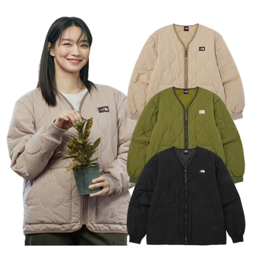 노스페이스 패딩 남성 여성 깔깔이 캠퍼 히트 가디건 NJ3NN55