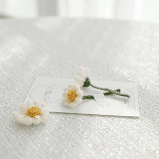 위로가 되는 뜨개꽃🌼카모마일 데이지