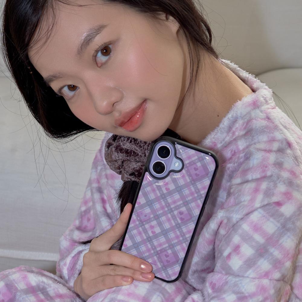 purple heart check (bumper) 휴대폰케이스