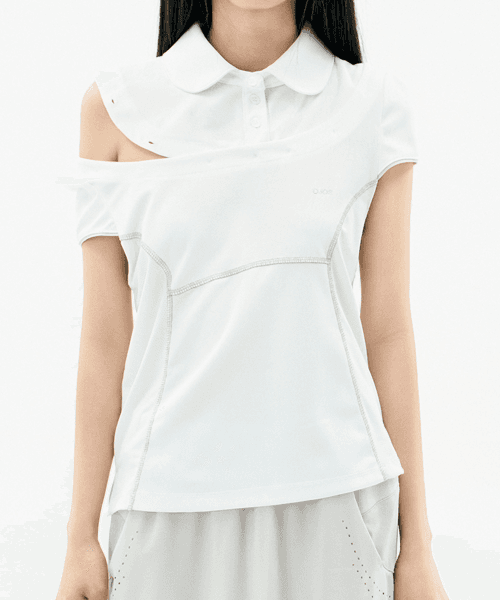 Detachable Collar T-shirt / Off White