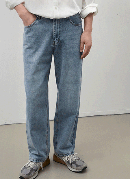 1+1 할인) 올데이 세미와이드 데님