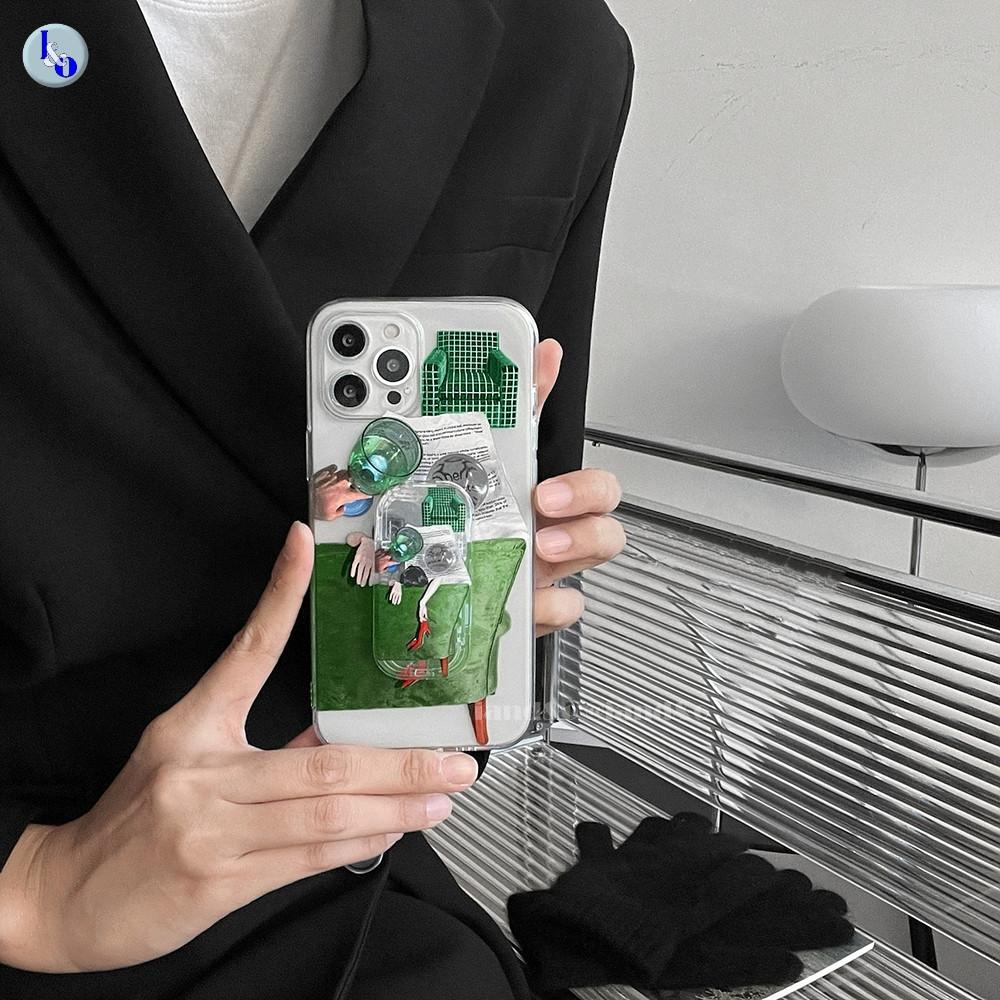 3TYPE 아이앤드오 스퀘어 그립톡케이스 아이폰 14 프로 11 12 맥스