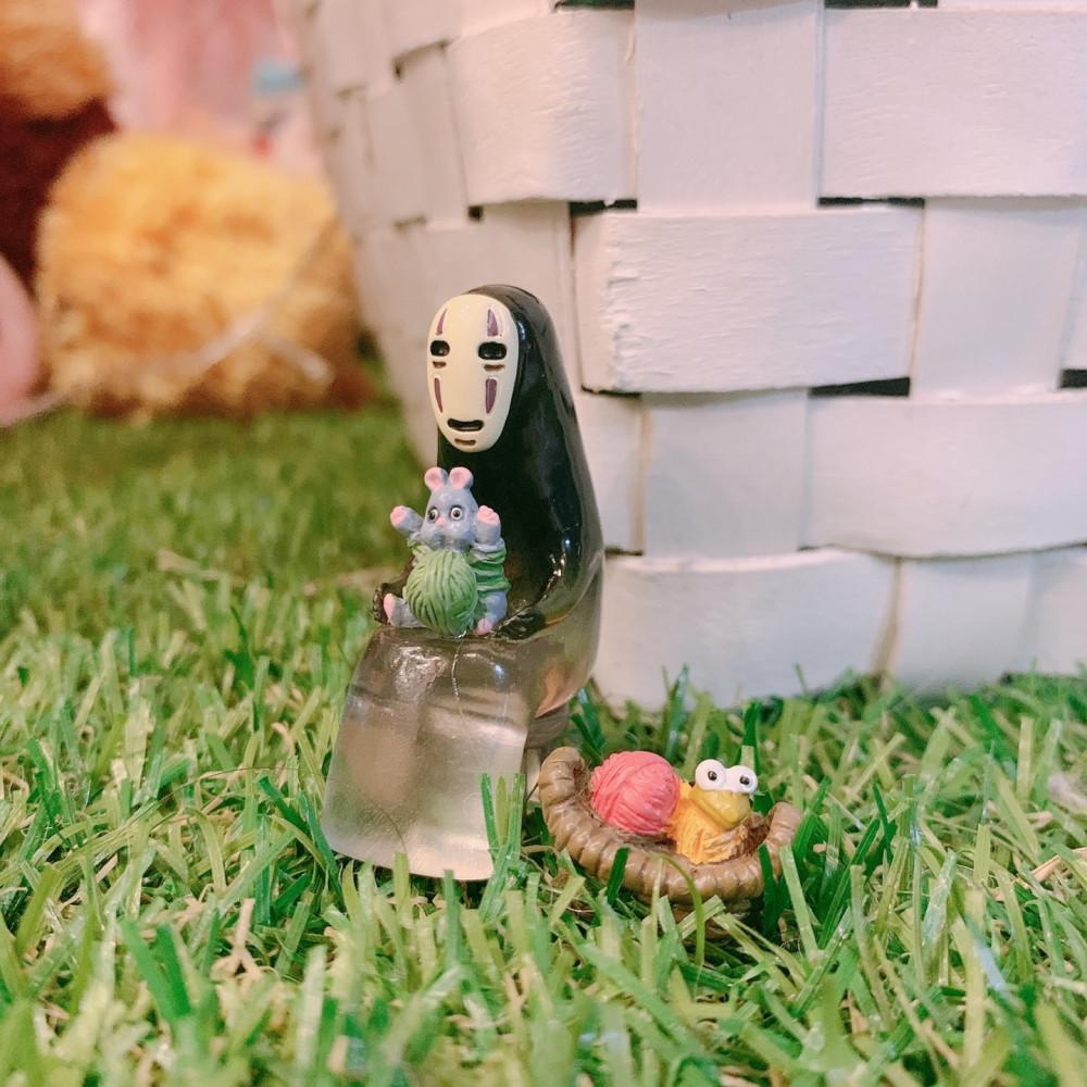센과치히로 뜨개질 가오나시 피규어 / 센과치히로의 행방불명 / 테라리움 / diy
