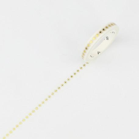 BGM 금박은박 슬림 마스킹테이프 (米마크)