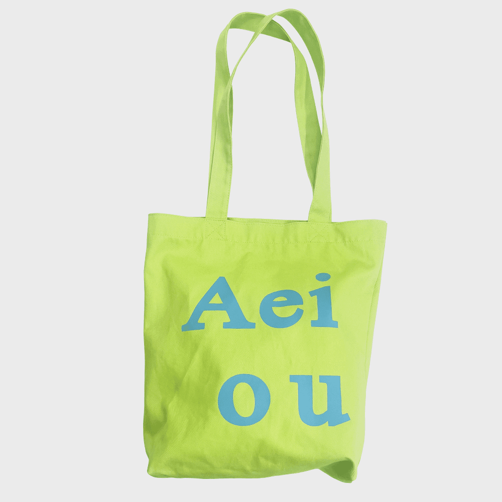Aeiou Logo Bag (Cotton 100%) Sparkling Lime