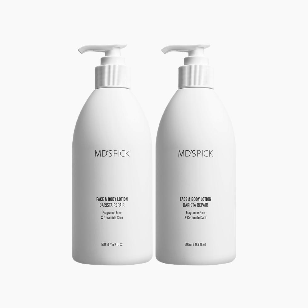 엠디스픽 무향 바리스타 리페어 페이스 & 바디로션 500ml, 2개