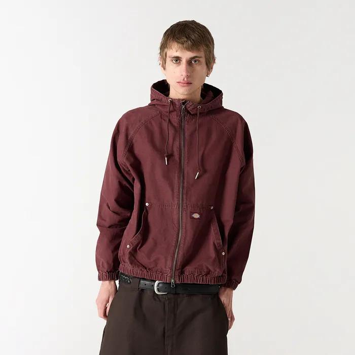 코튼 캔버스 비치 재킷 Burgundy
