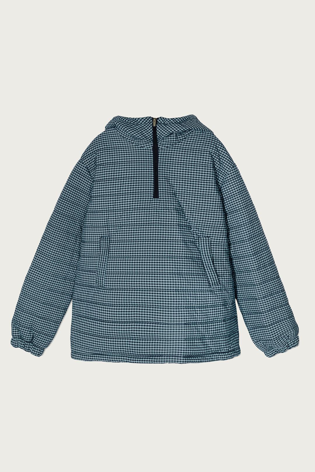 MOUNTAIN ANORAK JUMPER CHECK BLUE