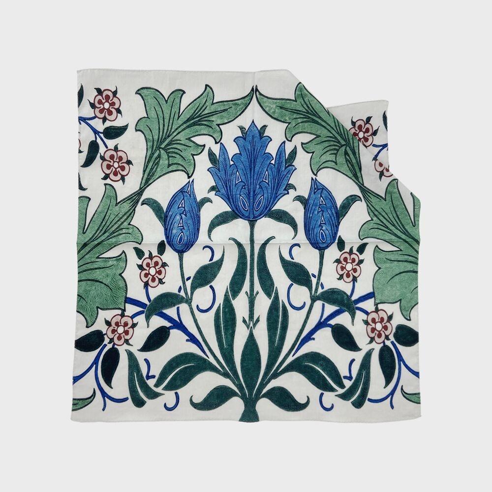 [Scarf] Floral Wallpaper Design with Tulips /윌리엄 모리스