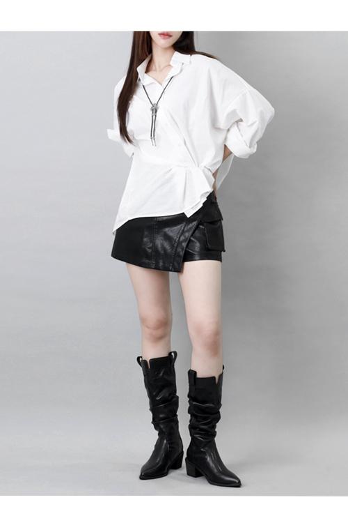 휴고 보이핏 화이트 셔츠 원피스