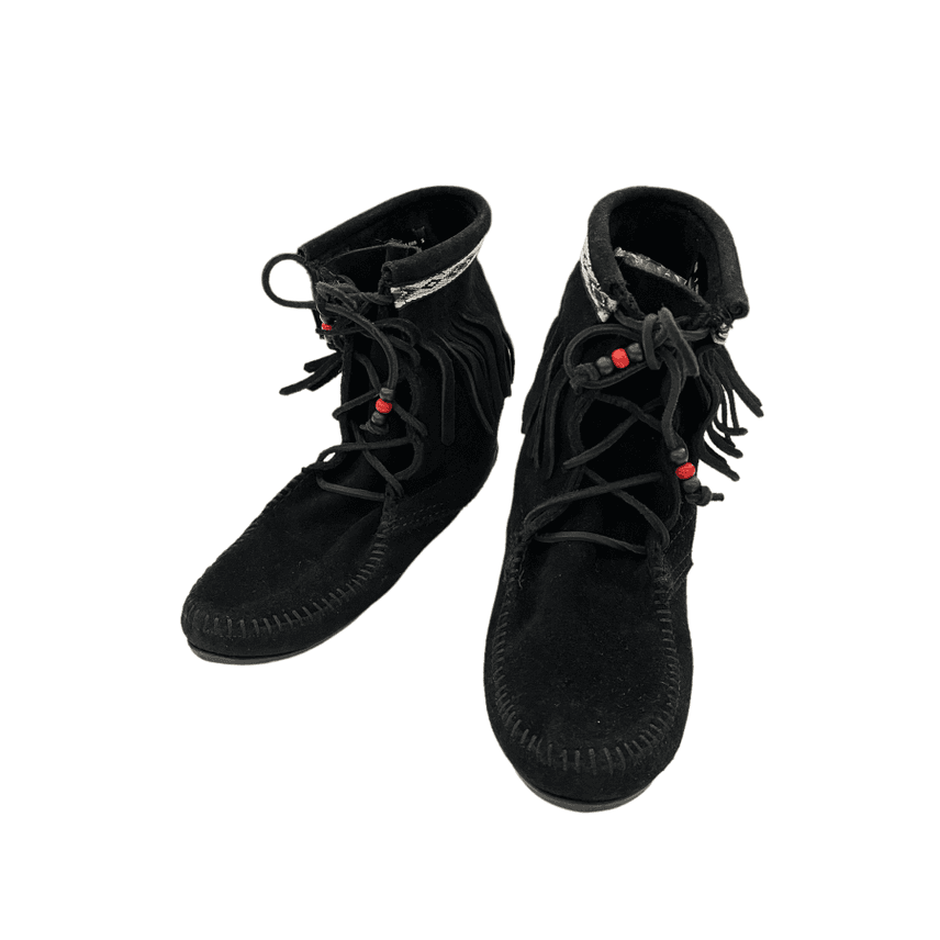 미네통카 트램퍼 앵클 하이 부츠 프린지 부츠 MINNETONKA 230