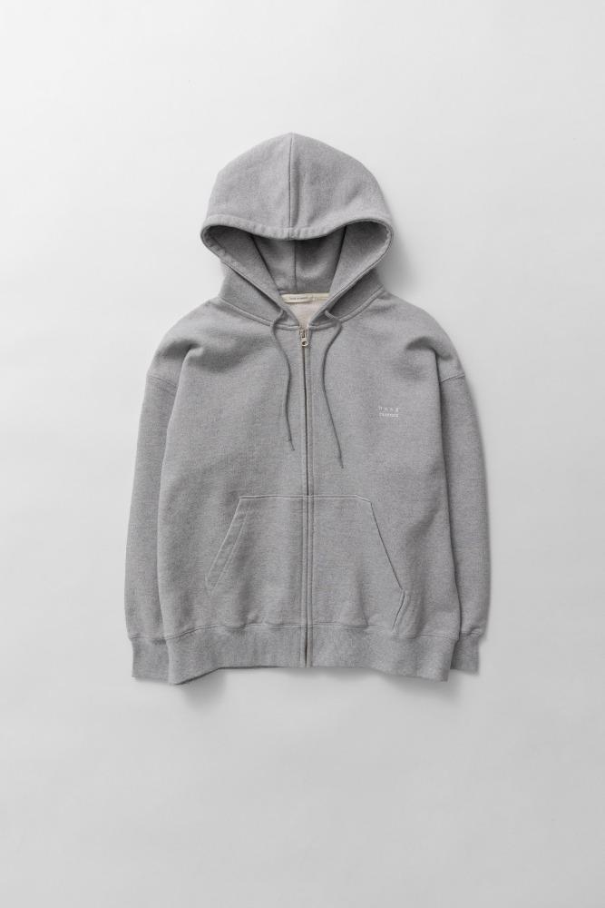 over hoodie zip-up (grey)