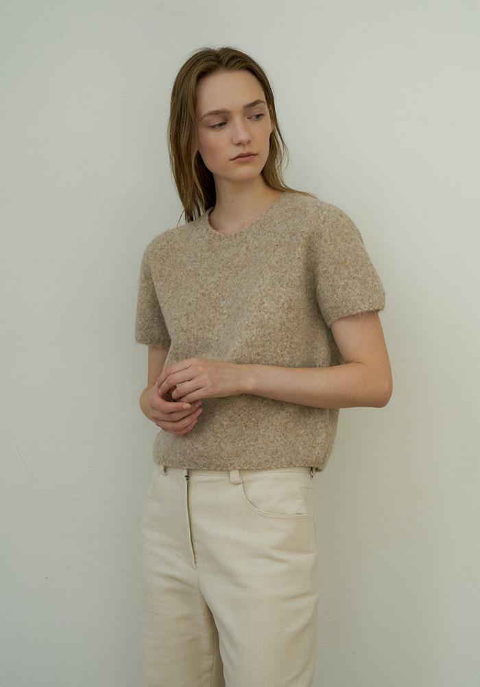 Alpaca Round Knit_Oatmeal