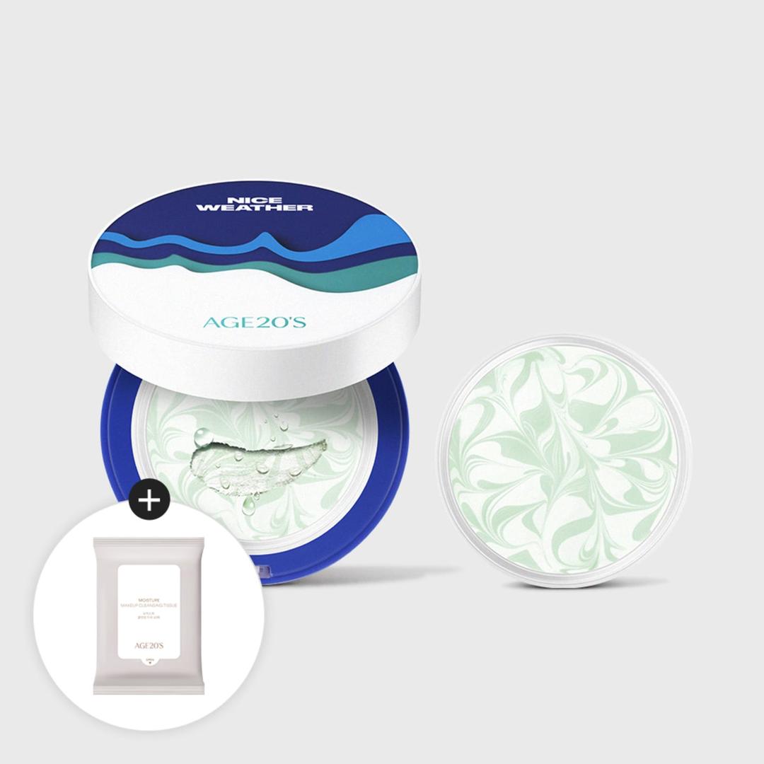 나이스웨더 카밍 롱 프로텍션 선 에센스 팩트 (SPF50+ PA++++) 기획세트