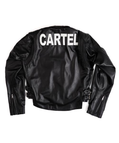 Cartel Cropped Lambskin Jacket - Black