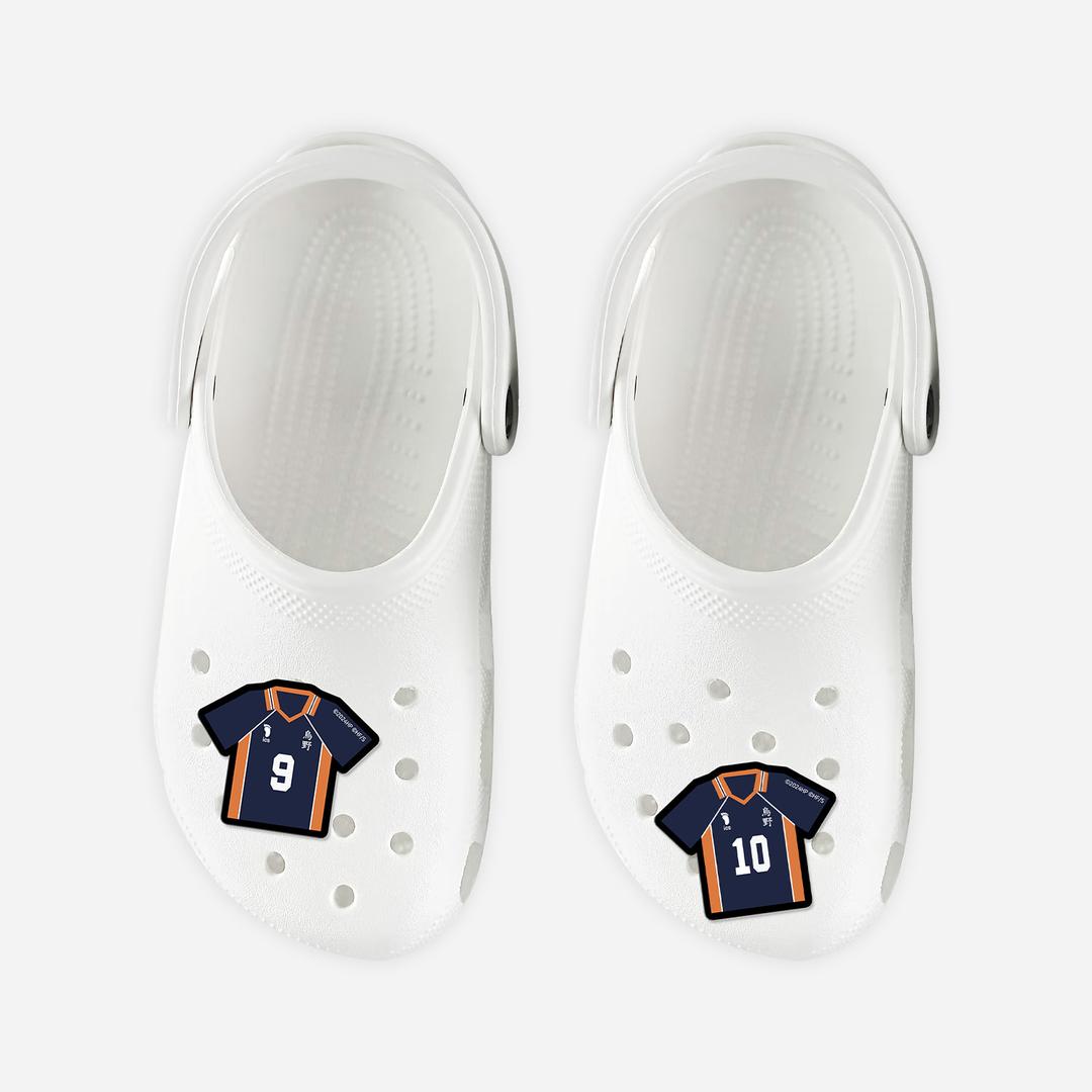 한정 [SMITH&LEATHER │ 극장판 하이큐!! 쓰레기장의 결전] 레더 클로그참 - 네이비