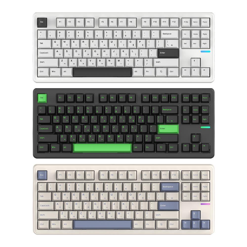 SPM PL87W 몽돌 텐키리스 유무선 블루투스 게이밍 기계식 키보드