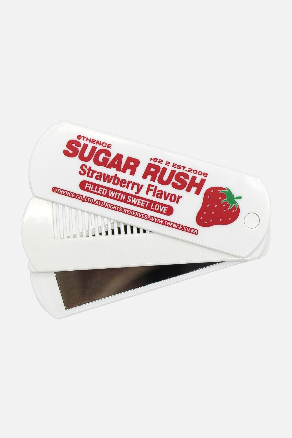 Folding Mirror Comb_Strawberry